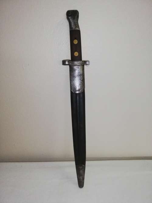 Boer War issued '88 Pattern Enfield Lee Metford bayonet & scabbard