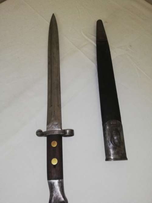 Boer War issued '88 Pattern Enfield Lee Metford bayonet & scabbard