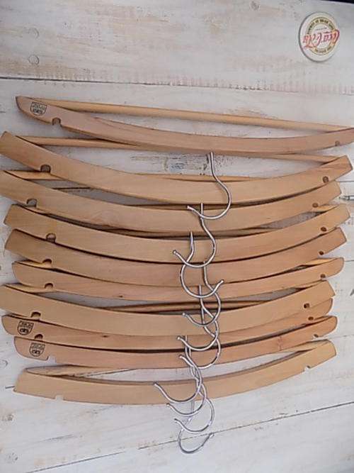 10 Wooden Hangers - Some Marked "House of York"