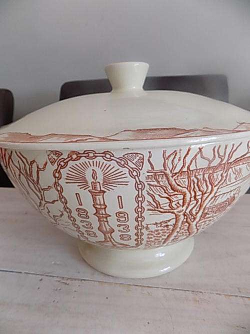 Large NV De Sphinx Maastricht Voortrekker Cententary Tureen 1838 - 1938