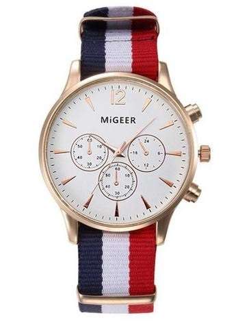(LOW Additional shipping)Luxury Fashion Canvas Mens Analog Watch Wrist(Local in SA)