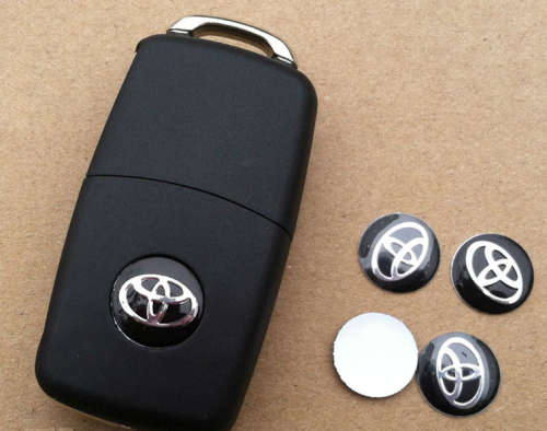 (No Additional Item Shipping) 14mm Replacement Key Emblem Badge for Toyota