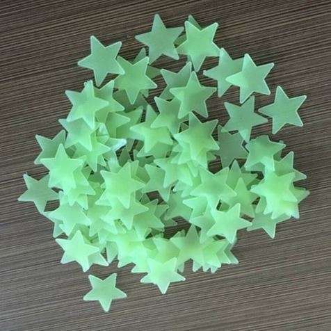 (Local) 25pc Glow In The Dark Stars for Kids Room