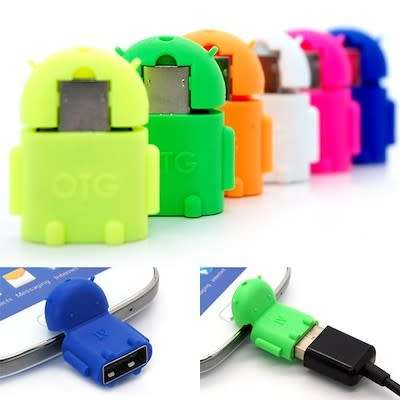 Random Colour Android Robot OTG Adapter
