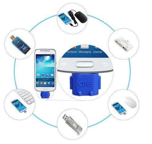 Random Colour Android Robot OTG Adapter