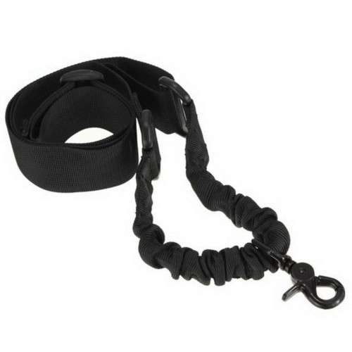 Tactical Black single point Bungee Rifle Gun Airsoft Air Rifle Sling