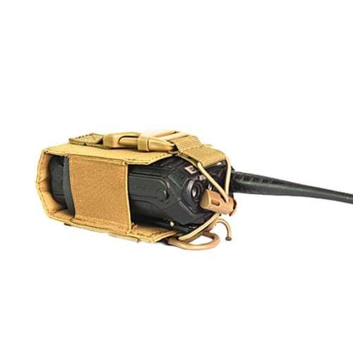 Tan Tactical Molle Radio Case Molle Pouch System Attachment Walkie-talkie Outdoor Sports Bag