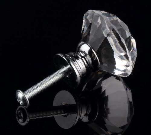 Sale - 30mm Crystal Glass Door Knob