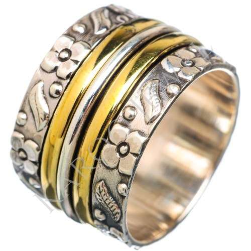 KJ COLLECTION - Spinner DECORATIVE BAND in Sterling Silver (size 8.5 / Q half)