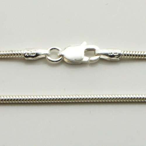 40cm Sterling Silver SNAKE neckchain (1.2mm)