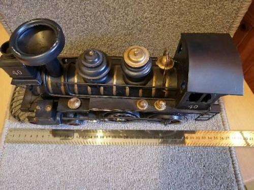 Tin train ornament