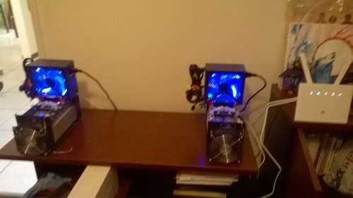 2 X ANTMINER Bitcoin S3 with PSU 441 Ghz each (bundle sale)