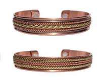 20 x HEALTH BRACELETS- COPPER / BRASS -  WITH 2 x MAGNETS  - HAND MADE PRODUCT