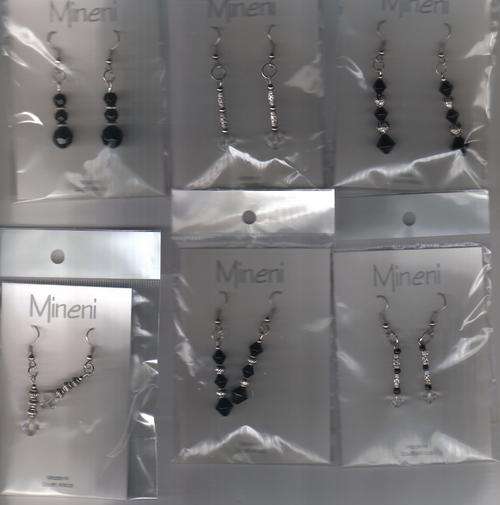 36 PAIRS x "METAL BEAD COMBO " EARRING ASSORTMENT - 12 STYLES - 1 LOT- LOCAL PRODUCT