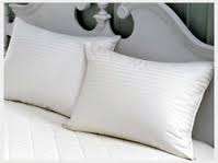 4 x HOLLOW  FIBRE PILLOWS - 1 LOT - GENTLE FIRM  - PROVIDES NECK SUPPORT  - BARGAIN !