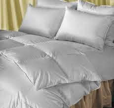 2 x PILLOWS - SILICONISED MICROFIBRE  - 100% COTTON PERCALE CASING - HYPOALLERGIC