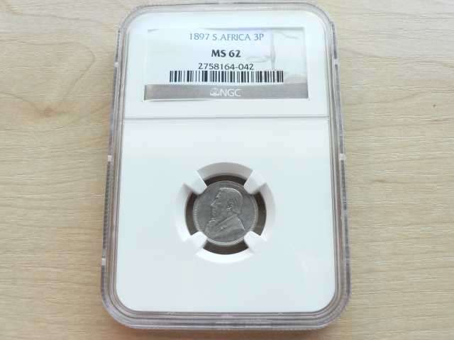 1897 3p MS62 NGC