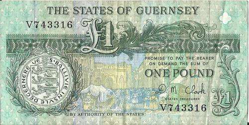GUERNSEY 1 POUND 1991 - VF