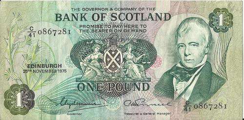 SCOTLAND - 1 POUND 1975 - UNC