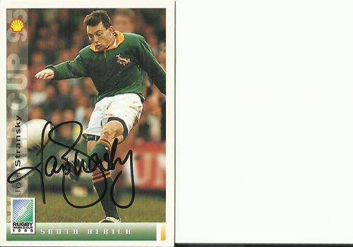 1995 RWC Joel Stransky Trading Card (Original autograph)