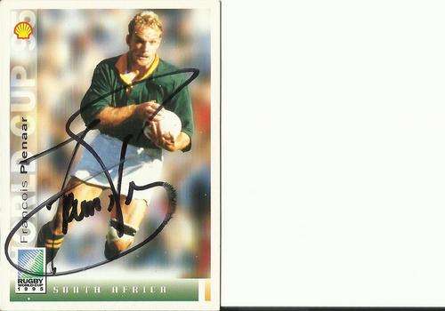 1995 RWC Francois Pienaar Trading Card (Original autograph)