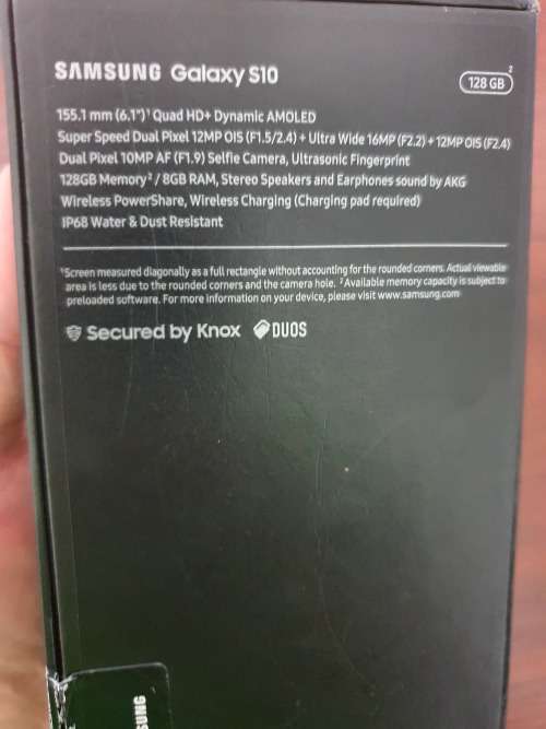 BRAND NEW Samsung Galaxy S10 (128GB, Prism White) 24 Hour Delivery