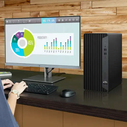 HP ProDesk 600 G6 10th Gen PC + HP P22 FHD Monitor Combo