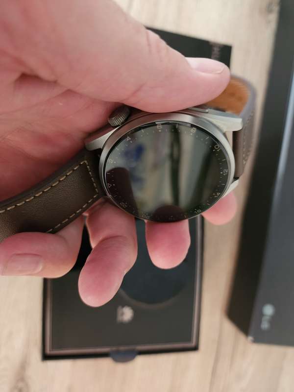 Huawei Watch 3 Pro Titanium Gray with Brown Leather Strap