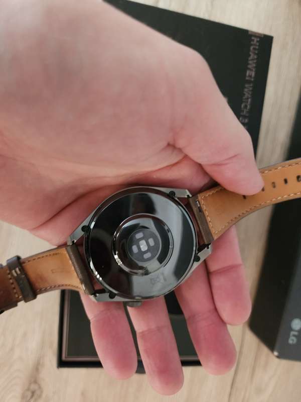 Huawei Watch 3 Pro Titanium Gray with Brown Leather Strap