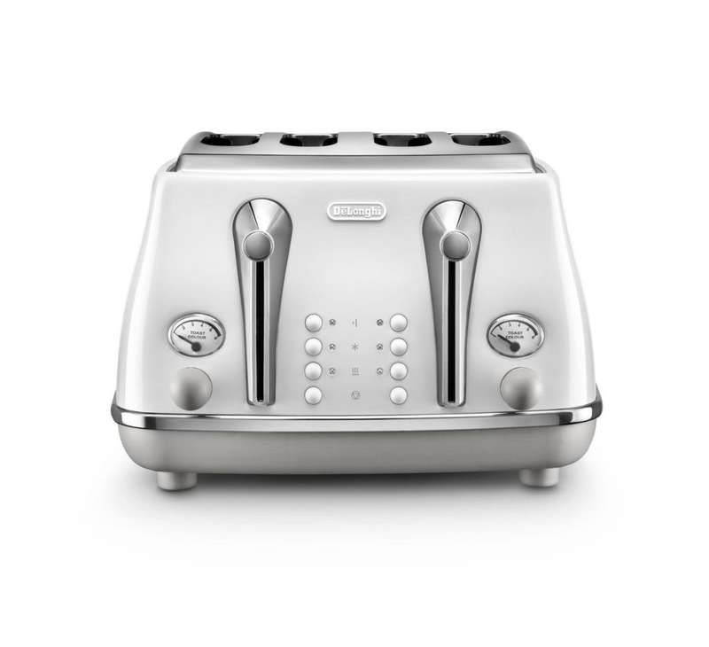 DeLonghi Icona Capitals 4-Slice Toaster | Sydney White | R30 Delivery