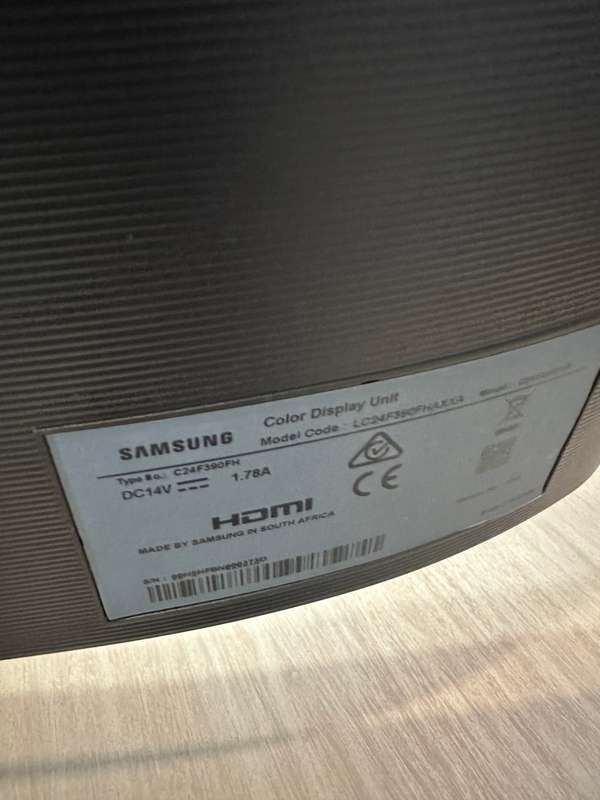 Samsung C24F390FH 24` FHD FreeSync 1800R Curved Monitor | R30 Delivery