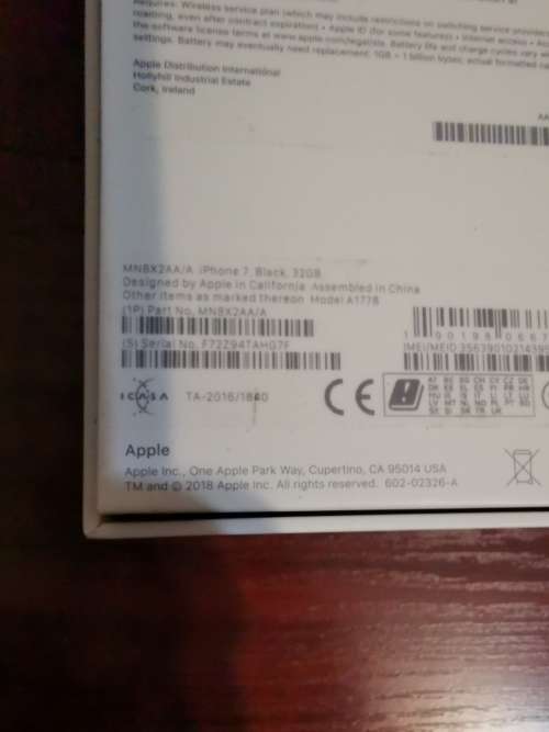 BRAND NEW Apple iPhone 7 (32GB, Black) - 24 Hour Delivery