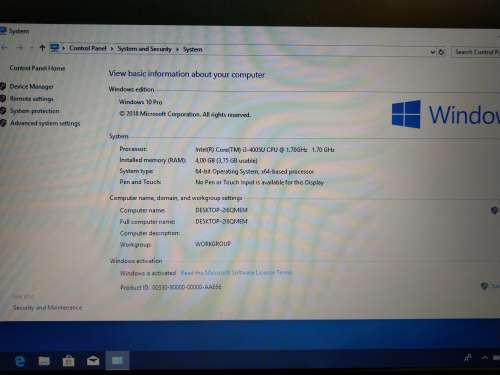 Lenovo ThinkPad Laptop (Core i3, 4GB RAM, 500GB HDD)