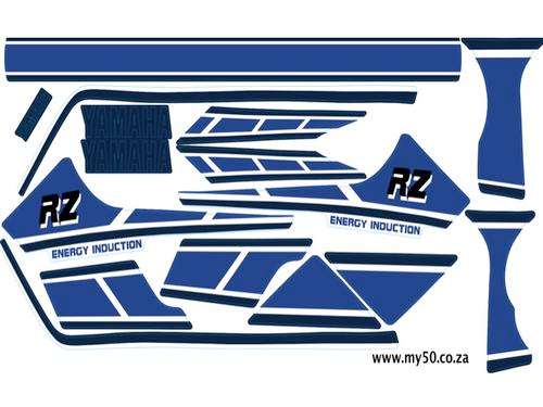 Yamaha RZ 50 Decal Set - Blue Bike