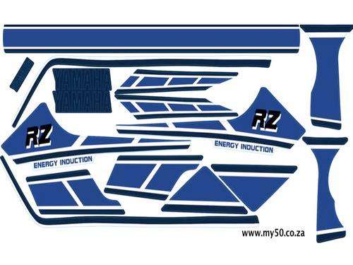 Yamaha RZ 50 Decal Set - Blue Bike