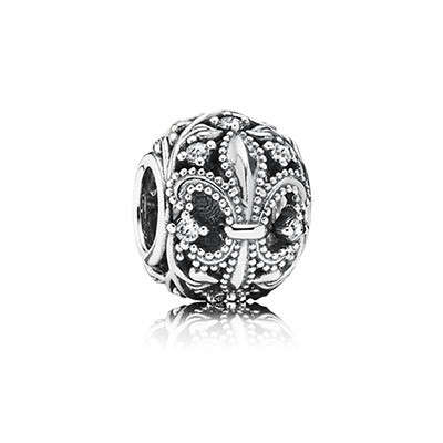 AUTHENTIC PANDORA FLEUR DE LIS SILVER CHARM - Brand New