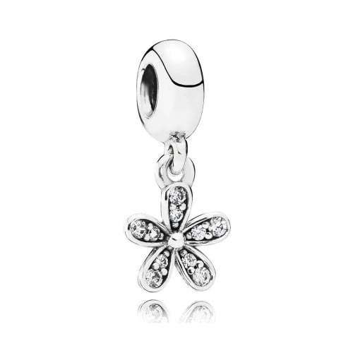 Pandora Daisy Silver Dangle with Cubic Zirconia - Authentic and Brand New