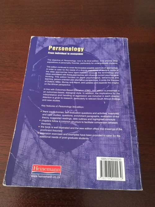 Personology From Individual to Ecosystem - Third Edition
