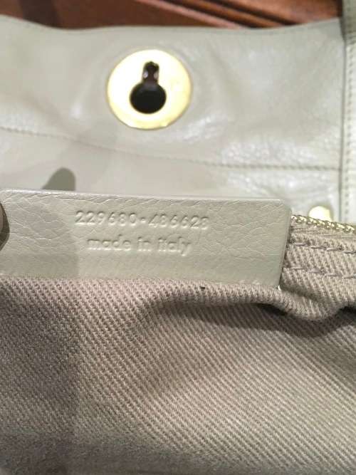 Yves Saint Laurent MUSE TWO Bag in Stone/ Ivory  - 100% Authentic / Free Overnight Delivery