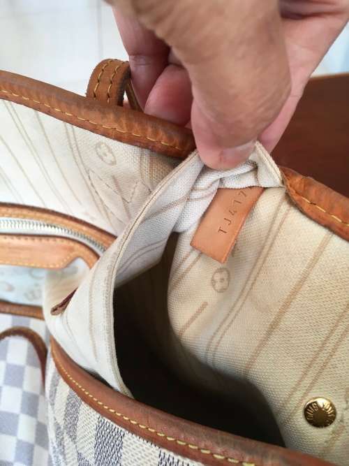 Authentic LOUIS VUITTON Neverfull GM Damier Azur Tote Bag