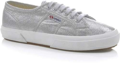 SUPERGA Classic SILVER Ladies Sneakers - Size 4 SA/UK