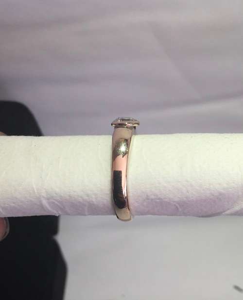 SOLID 9kt YELLOW GOLD with Cubic Zirconia Ring