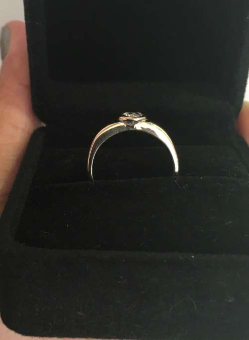 SOLID 9kt YELLOW GOLD with Cubic Zirconia Ring