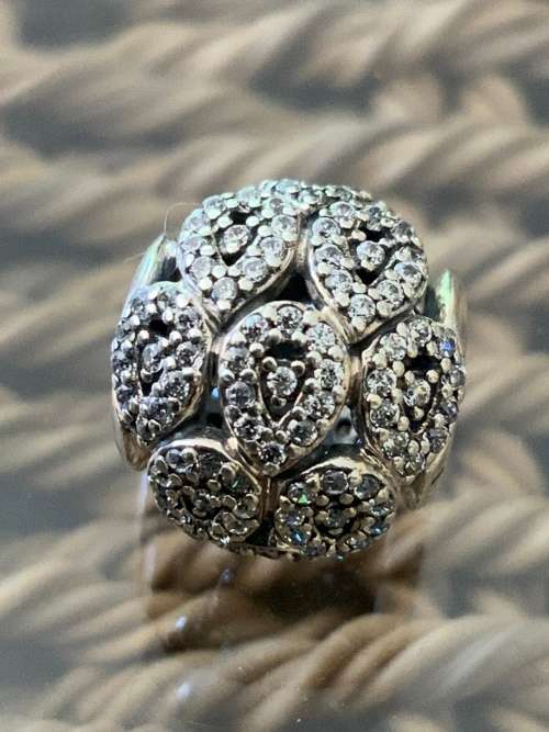 Pandora Cascading Glamour Charm with Clear Cubic Zirconia
