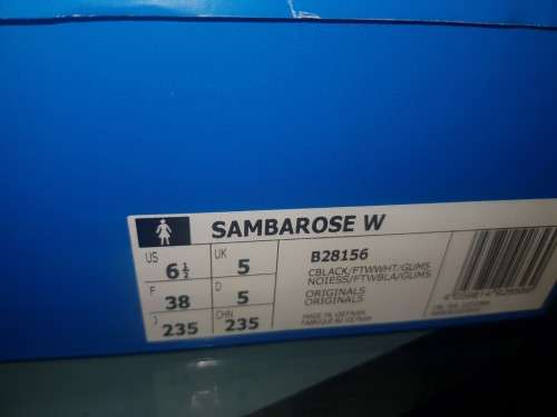 ADIDAS SAMBA SHOES - Size 5 UK / 38 EUR / 6 1/2 US