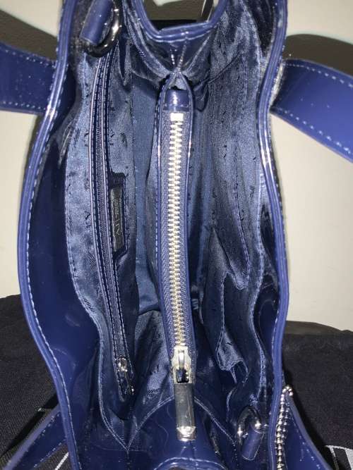 Armani Jeans Logo Patent Tote