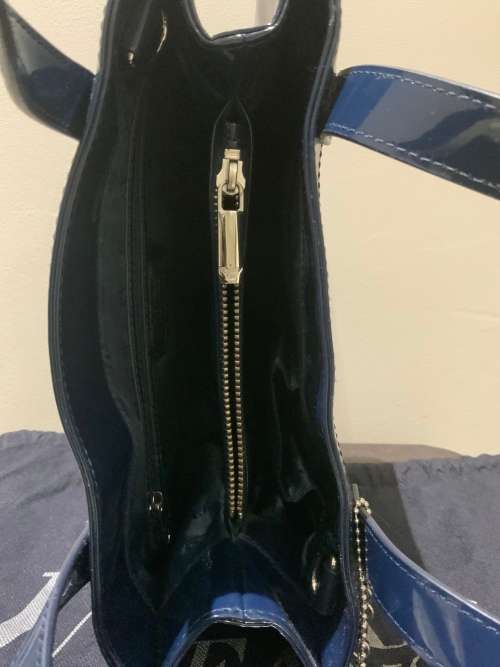 Armani Jeans Logo Patent Tote