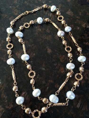 LOVELY AND ELEGANT 15mm REAL FRESHWATER PEARL NECKLACE