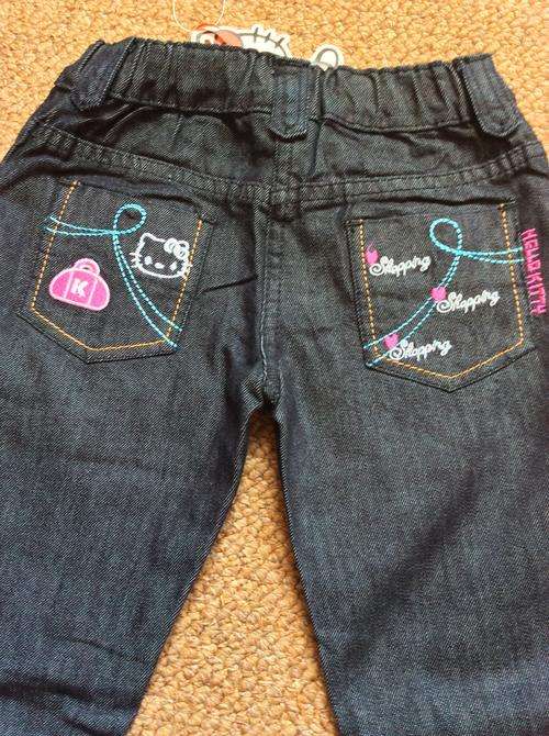 Original Brand New Hello Kitty Jeans  Size 5-6 years old