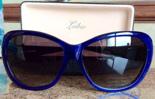 Judith Leiber Sapphire Tortoise Shell Sunglasses Crystal Sides